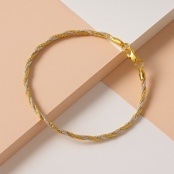 Elegant Twisted Silver Bracelet